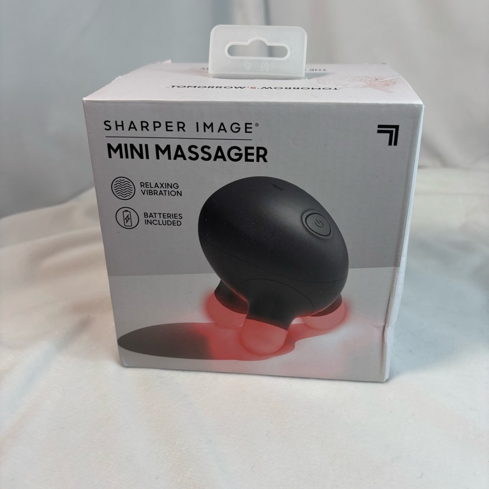 Sharper Image® Mini Massager Percussion Handheld Tool, Relaxing Vibrations Black - Picture 2 of 8